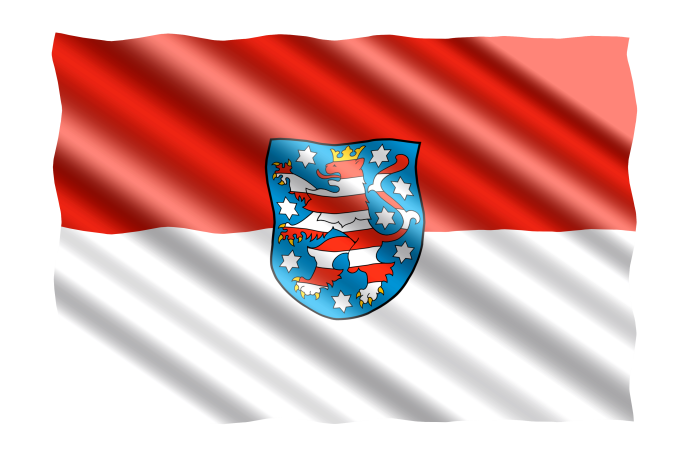 Flagge des Bundeslandes Hessen